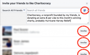 How to Invite Friends' Likes - Personal invitation